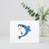 Hai. Niedliche Tiere für Kinder. Haie Postkarte (Stehend Vorderseite)