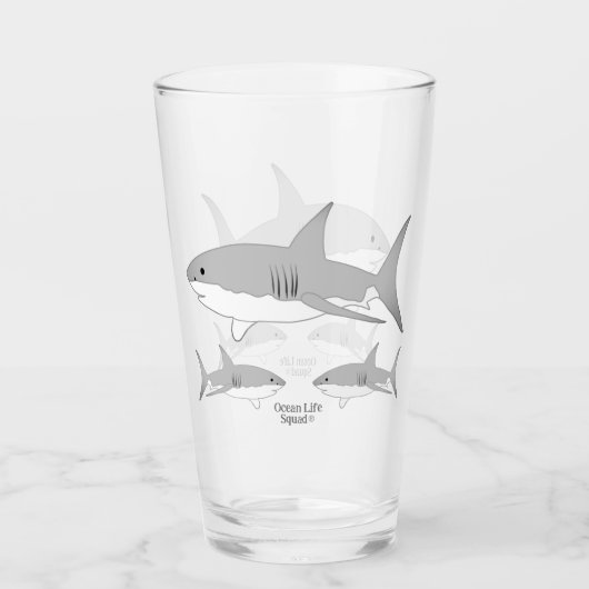 Hai - Ocean Life Squad® Glas (Vorderseite)
