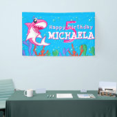 Hai-Ozean Kinder jedes Alter Geburtstag Banner (Messeveranstaltung)