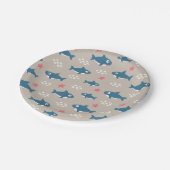 Hai Pappteller (Schrägansicht)