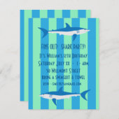 Hai-Party Einladung (Vorne/Hinten)