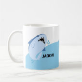 Hai Personalisiert Boy Name Tasse (Links)