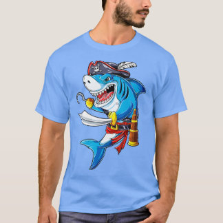 Hai-Pirate-Kostüm-Piratenflagge Flag Jawsome Gesch T-Shirt