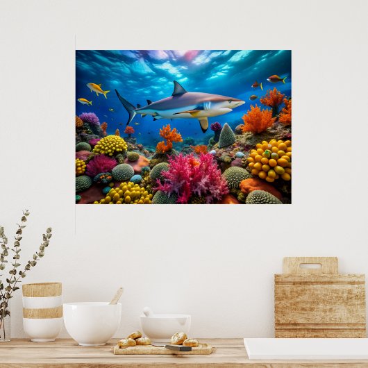 Hai-Poster Poster (Küche)