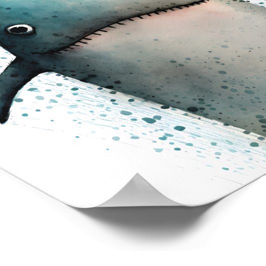 Hai-Poster Poster (Ecke)