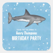 Hai Quadratischer Aufkleber (Vorderseite)