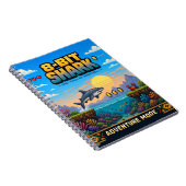 Hai, Retro-8-Bit-Pixel-Art Notizblock (Rechte Seite)