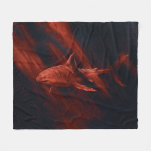 Hai Rot 50 x 60 Fleece-Decke Fleecedecke