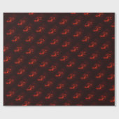 Hai Rot Geschenkpapier (Flach)