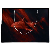Hai Rot Große Geschenktüte (Vorderseite)