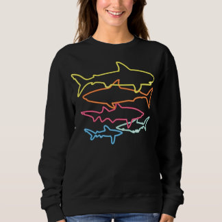 Hai sagt nur Mädchen | Haifischliebhaber Design Sweatshirt