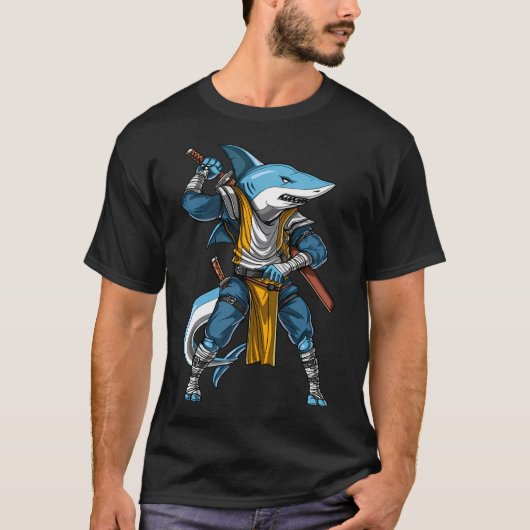 Hai Samurai Ninja T-Shirt (Vorderseite)