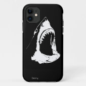 Hai-Schwarzweiss-Entwurf Case-Mate iPhone Hülle (Rückseite)
