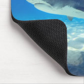 Hai schwimmen Blaues Meer Mousepad (Ecke)