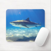 Hai schwimmen Blaues Meer Mousepad (Mit Mouse)