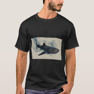 Hai schwimmt durch blaues Wasser T-Shirt
