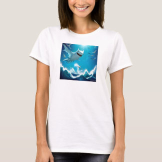 Hai Seagull von Juan Cabana T-Shirt
