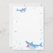 Hai Sommer Party Splash Birthday Bash Einladung (Rückseite)