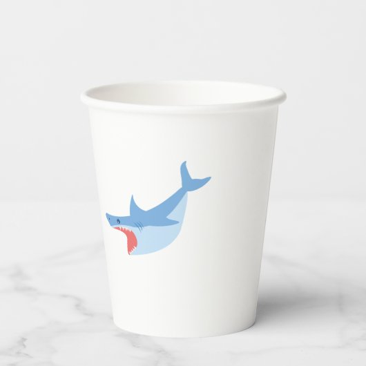 Hai Sommer Party Splash Birthday Bash Pappbecher (Rückseite)