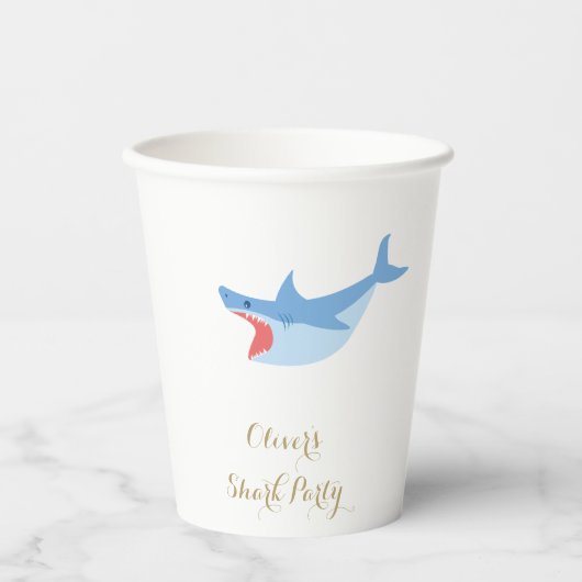 Hai Sommer Party Splash Birthday Bash Pappbecher (Vorderseite)