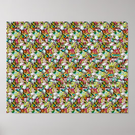 HAI-STEREOGRAMM 40x30cm, halbmatt, ohne Rahmen Poster