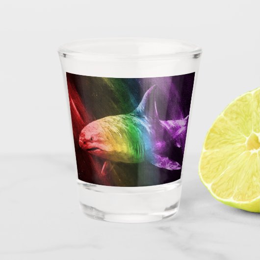 Hai-Stolz Schnapsglas (Vorderseite)