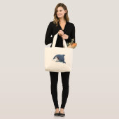 Hai-Tasche Jumbo Stoffbeutel (Vorderseite (Model))