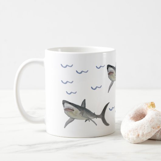 Hai-Tasse Kaffeetasse (Mit Donut)