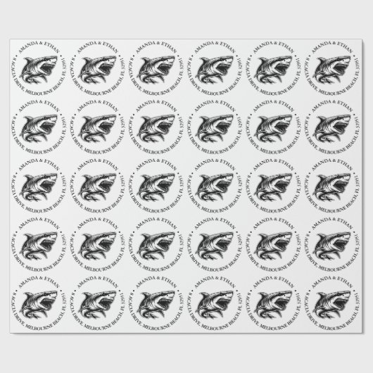 Hai-Tastic Wrapping Paper! Geschenkpapier (Flach)