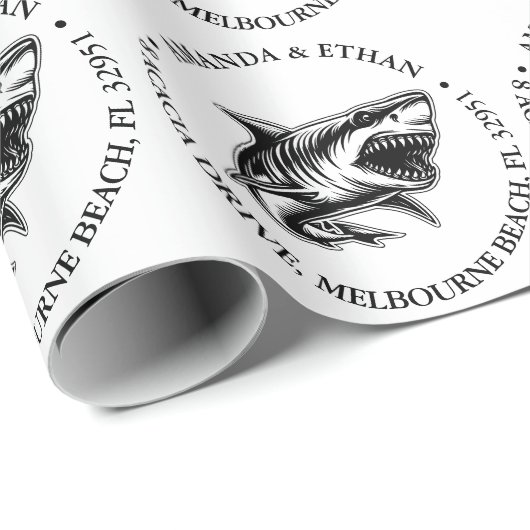 Hai-Tastic Wrapping Paper! Geschenkpapier (Rolleneckpunkt)