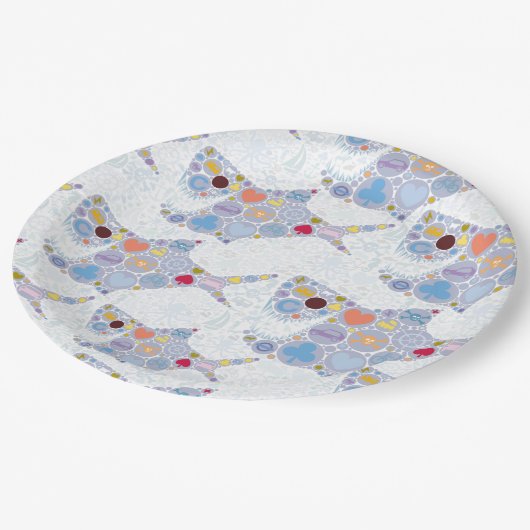 Hai-Teller Pappteller (Schrägansicht)