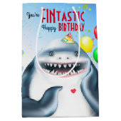 Hai Thema Fintastic Kindergeburtstag Mittlere Geschenktüte (Vorderseite)