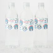 Hai Thema Fintastic Kindergeburtstag Wasserflaschenetikett (Flaschen)