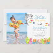 Hai-Thema Geburtstagsfeier Einladung (Vorderseite)