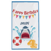 Hai Thema Happy Geburtstag Kleine Geschenktasche f Geschenktüte (Rückseite)