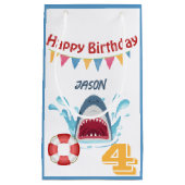 Hai Thema Happy Geburtstag Kleine Geschenktasche f Geschenktüte (Vorderseite)