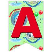 Hai Thema Kindergeburtstag Party Jagdfahnen Wimpelkette (Dritte Fahne)