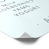 Hai Themed First Birthday Meilenstein Poster (Ecke)