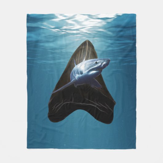 Hai-Tooth-Ozean Fleecedecke (Vorderseite)