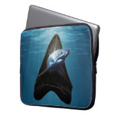 Hai-Tooth-Ozean Laptopschutzhülle (Vorderseite Links)