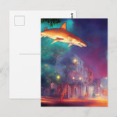 Hai über der City Postcard Postkarte (Vorne/Hinten)
