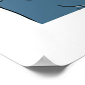 Hai und Dinosaurier für Jungen Poster (Ecke)