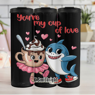 Hai und Liebe-Cup Thermosbecher