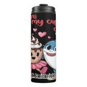 Hai und Liebe-Cup Thermosbecher (Vorderseite)