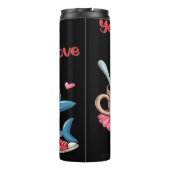 Hai und Liebe-Cup Thermosbecher (Rückseite)