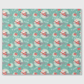 Hai und Santa Geschenkpapier (Flach)