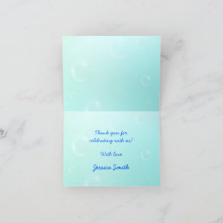 Hai- und Starfish Niedliche Kawaii Kinderdusche Dankeskarte