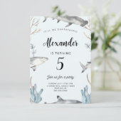 Hai unter dem Meer - Einladung von Kindern am Gebu (Stehend Vorderseite)