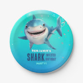 Hai unter dem Meer Geburtstagspartei Pappteller (Vorderseite)