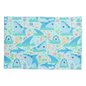 Hai unter dem Meer Niedliches Personalisiertes Mus Kissenbezug (Rückseite)